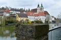 River Enns with the Michaeler Church in Steyr, Austria, Europe